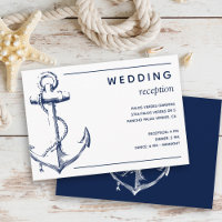 Nautic White Anchor Hochzeitsempfang