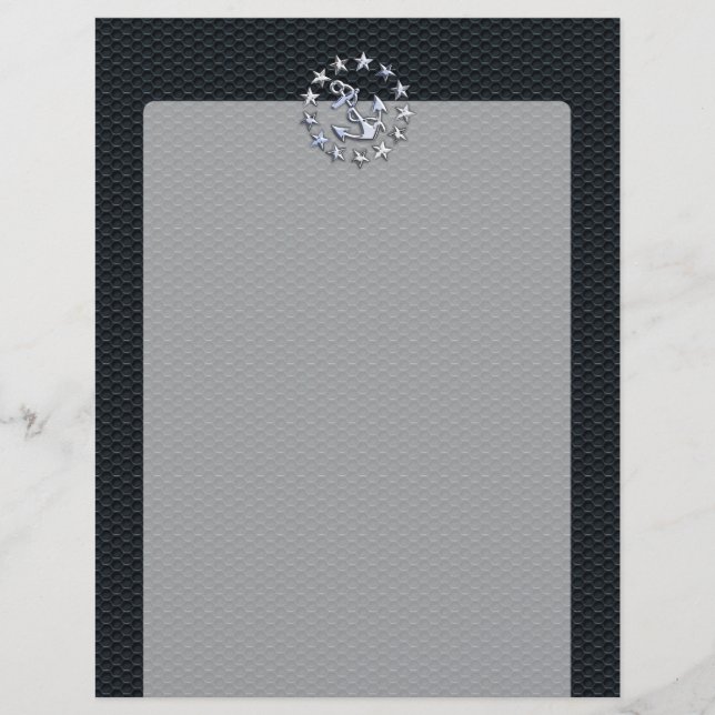 Nautic Yacht Flag Chrome Ensign auf Grille Print (Vorderseite)