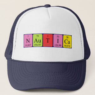 Nautica nom de table périodique casquette