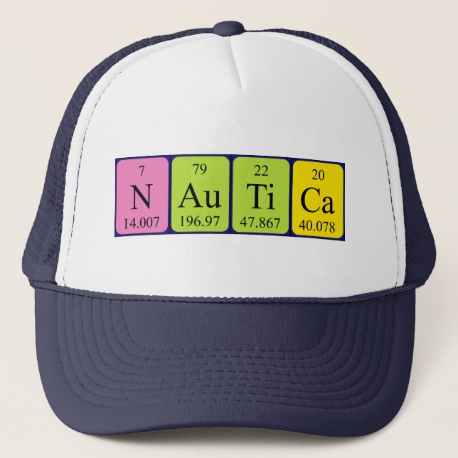 Nautica Periodenname, der Truckerkappe (Vorderseite)