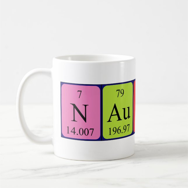 Nautica périodique nom de table mug (Gauche)