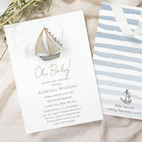 Nautical Adventure White Oh Baby Dusche
