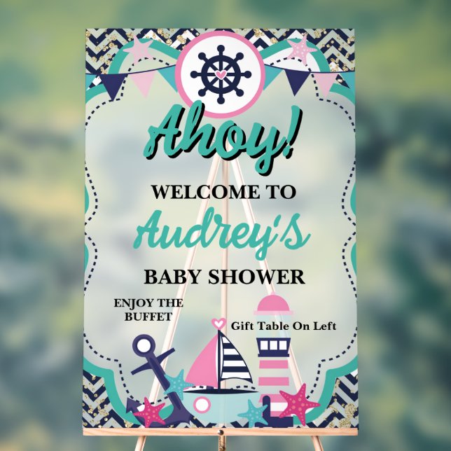 Nautical Ahoy Baby Shower (Neutre)