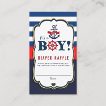 Nautical Ahoy Es ist ein Baby-Dusche Windeln Winde