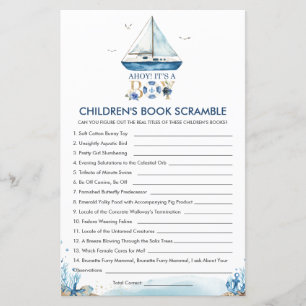 Nautical Ahoy Es ist ein Kinderbuch Scramble