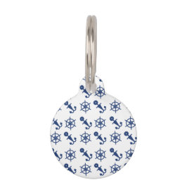 Nautical Anchor and Wheel Dog Tag Haustiermarke