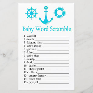 Nautical Anchor Baby Wortspiel