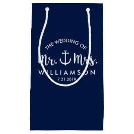 Nautical Anchor Beach Hochzeit Personalisierten Ge Kleine Geschenktüte