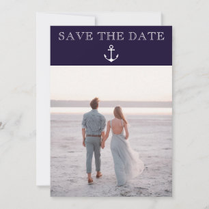 Nautical Anchor Beach Wedding Foto Save the Date