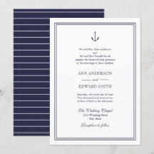 Nautical Anchor Beide Eltern Hochzeitsfeier