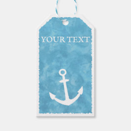 Nautical Anchor Blue Baby Dusche Geschenkanhänger