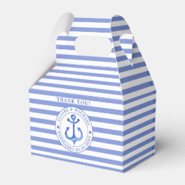 Nautical Anchor Blue Striping Vielen Dank für Ihre Geschenkschachtel