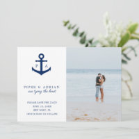 Nautical Anchor Foto Moderne Hochzeit