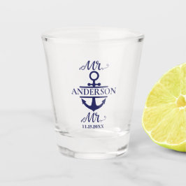 Nautical Anchor Gay Gastgeschenk Hochzeit Schnapsglas