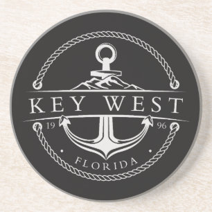 Nautical Anchor Key West Florida 1996 Getränkeuntersetzer