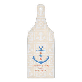 Nautical Anchor Monogrammed Paddle  Schneidebrett