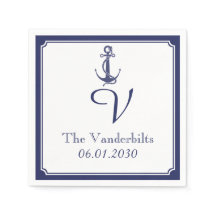 Nautical Anchor on Navy Wedding