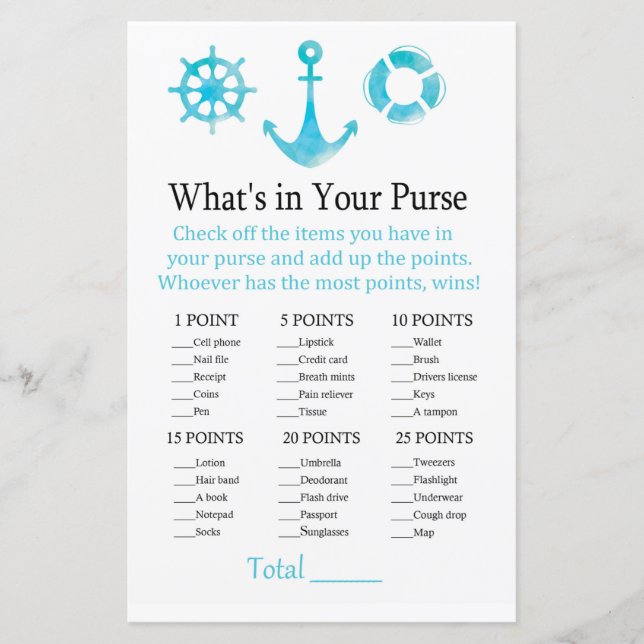 Nautical Anchor Was ist in deinem Handyspiel? (Vorderseite)