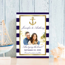 Nautical Anchor Wedding Foto Save the Date