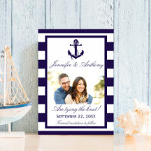 Nautical Anchor Wedding Foto Save the Date