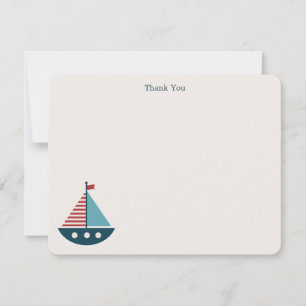 Nautical Baby Dusche Danke, Anmerkungen Mitteilungskarte
