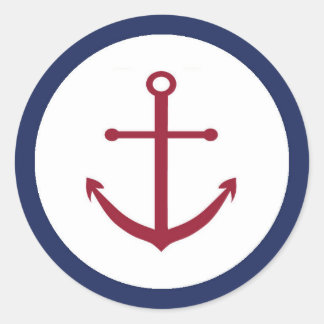 Nautical Baby Showdusche Anker Umschlag Aufkleber