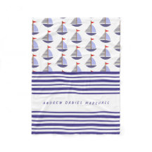 Nautical Baby's Boat Names Stripes