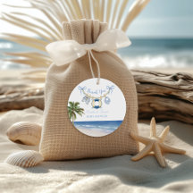 Nautical Beach Baby Shower Thank You Favor