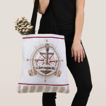 Nautical Beach Compass und Anchor