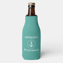 Nautical Beach House Familienname Anchor Flaschenkühler