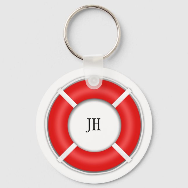Nautical BeachBoat Life Reserver optional Schlüsselanhänger (Vorderseite)