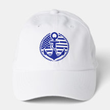 Nautical Blue Anchor Cap 