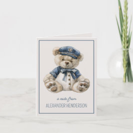 Nautical Blue Baby Bear Personalisiert