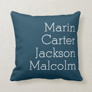 Nautical Blue Four Kids benennt Personalisierte Fa Kissen