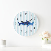 Nautical Blue Hammerhead Shark Strip