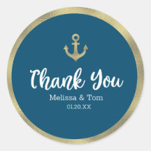 Nautical Blue Imitats Foil Anchor Wedding Vielen D