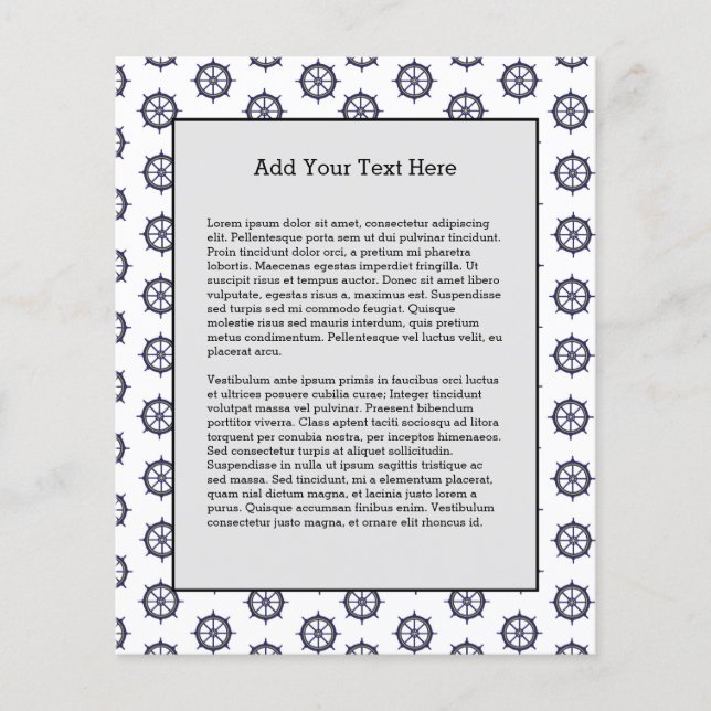 Nautical Boat Captain Saibei Anchor Flyer (Vorne)