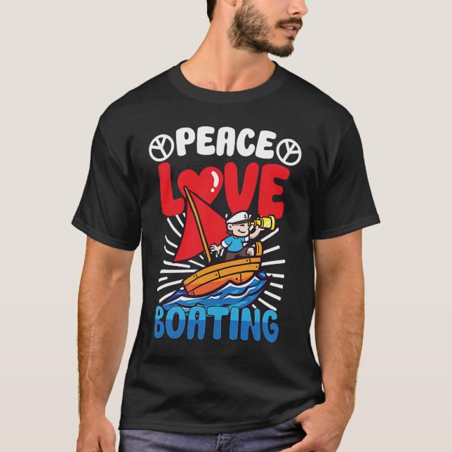 Nautical Boating Speed Boat Captain Pontoon Cruisi T-Shirt (Vorderseite)