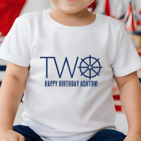 Nautical Boy's 2. Geburtstag Schiff's Wheel Helm N