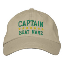 Nautical Captain Ihr Boot Name Khaki Cap