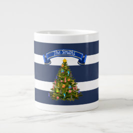 Nautical Christmas Tree Custom Jumbo-Tasse