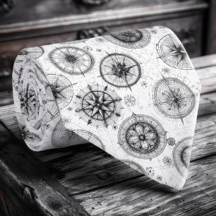 Nautical Compass Rose Krawatte Männer
