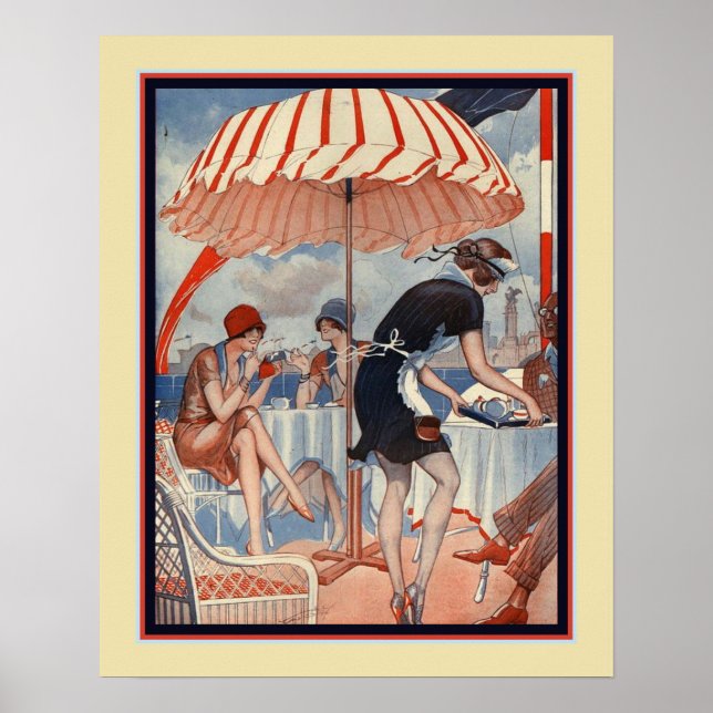 Nautical Deko Print der 1920er Jahre von Cheri Her (Vorne)