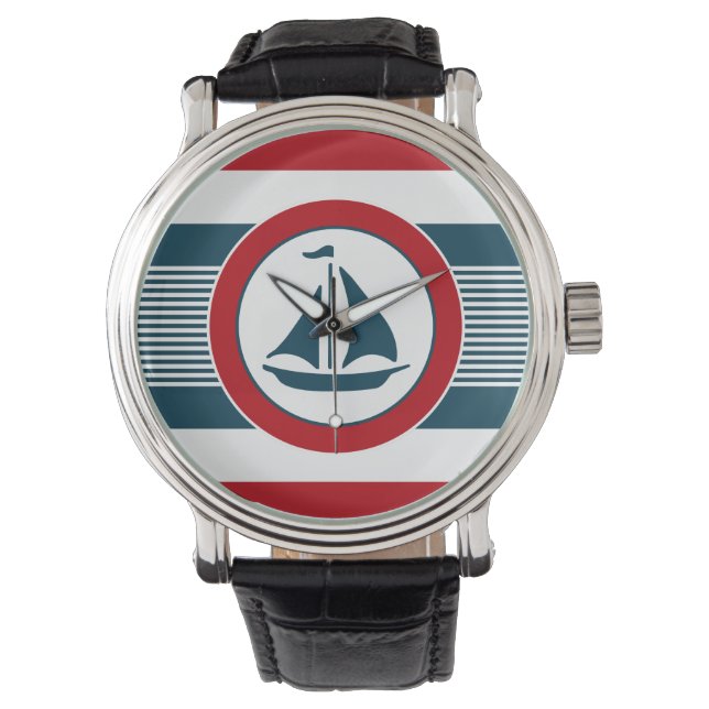 Nautical Design Armbanduhr (Vorderseite)
