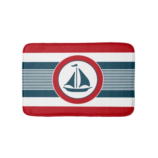 Nautical Design Badematte (Vorderseite)