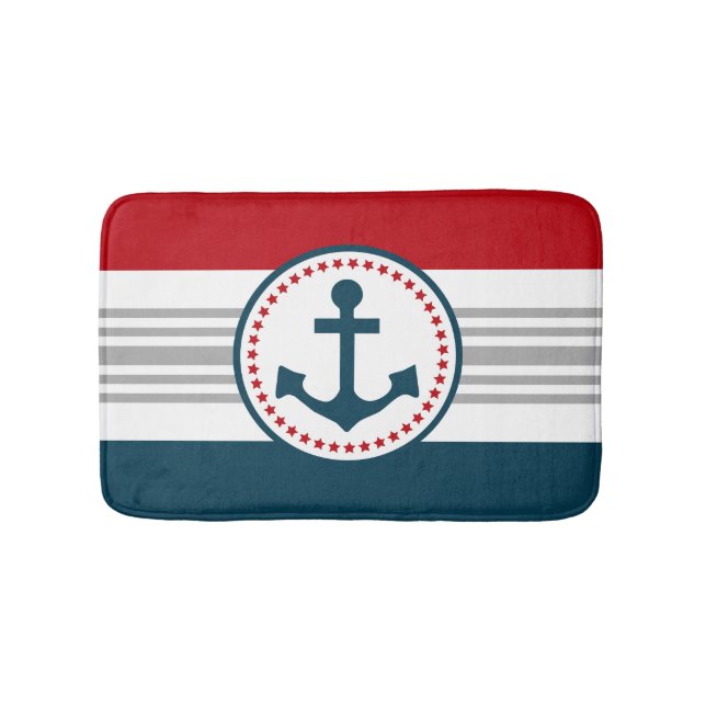 Nautical Design Badematte (Vorderseite)