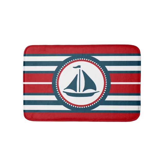 Nautical Design Badematte (Vorderseite)