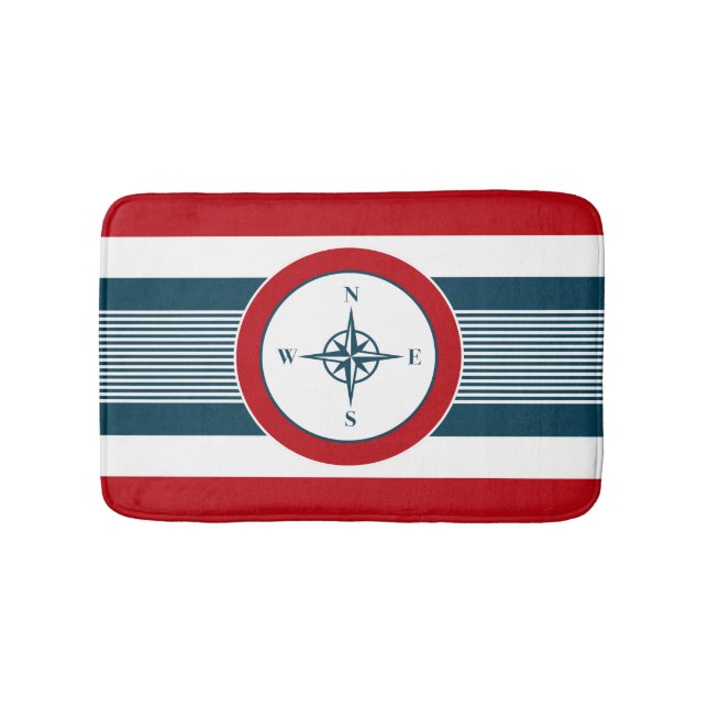 Nautical Design Badematte (Vorderseite)