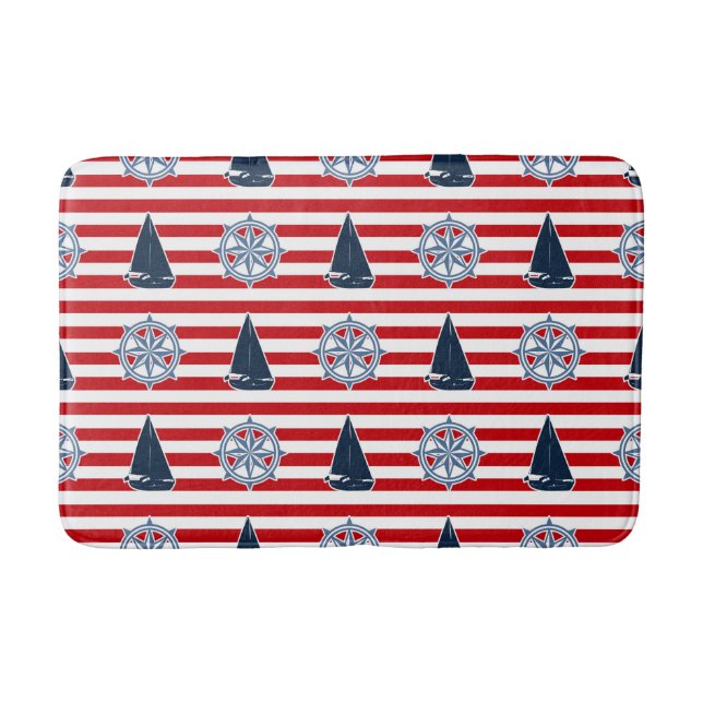 Nautical Design Badematte (Vorderseite)