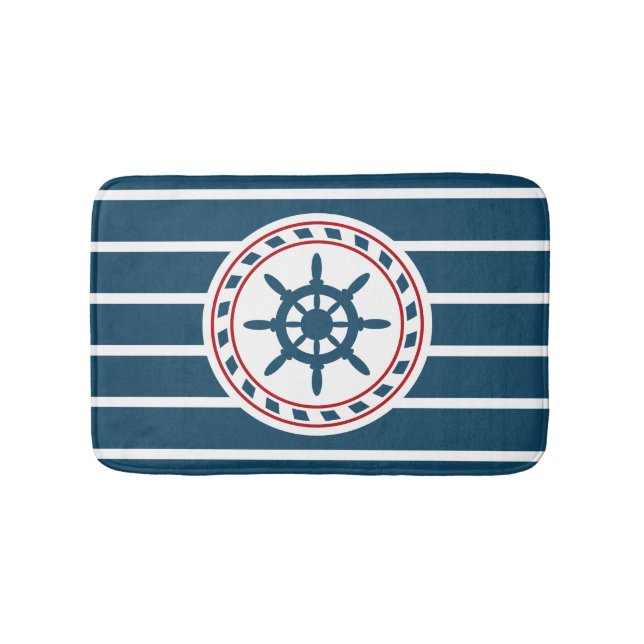 Nautical Design Badematte (Vorderseite)